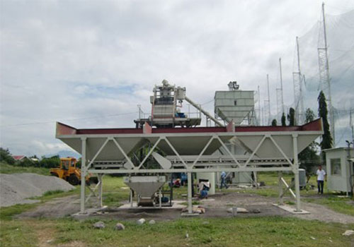 Concrete mixing plant mobile cement mixer