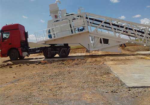 Vm mini mix concrete mobile concrete plant