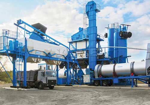 Asphalt batch type hot mix plant