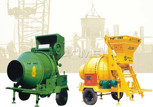 Hopper concrete mixer machine gas concrete mixer