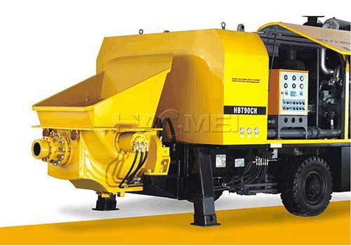 Portable concrete pump foam concrete mixer