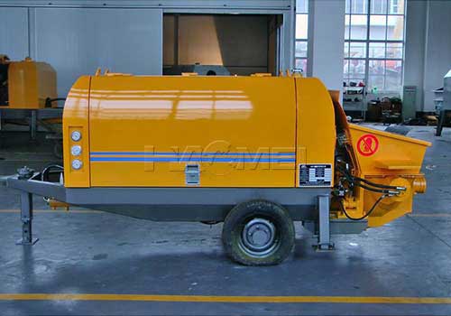 Small concrete mixer and pump skid steer concrete mixer