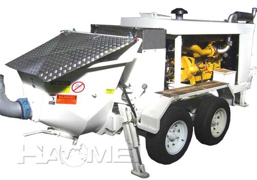 Mobile cement mixer machine boom pump