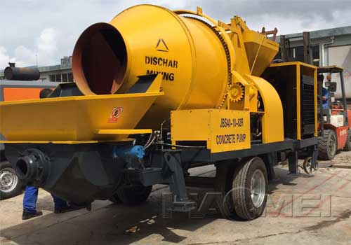 Specialised concrete pumping cab tilt pump