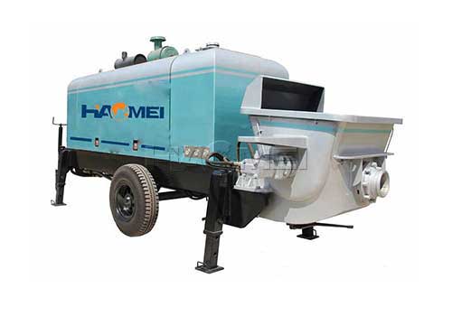 Small portable concrete pump hdce concrete pumping